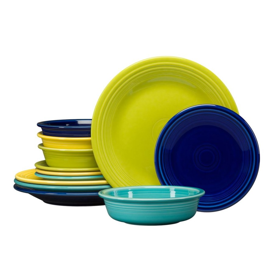 Dinnerware Fiesta | 12Pc Cool Classic Dinnerware Set