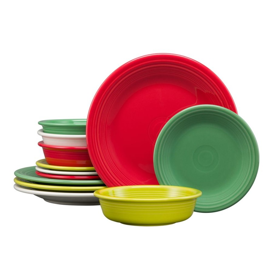 Dinnerware Fiesta | 12Pc Holiday Classic Dinnerware Set