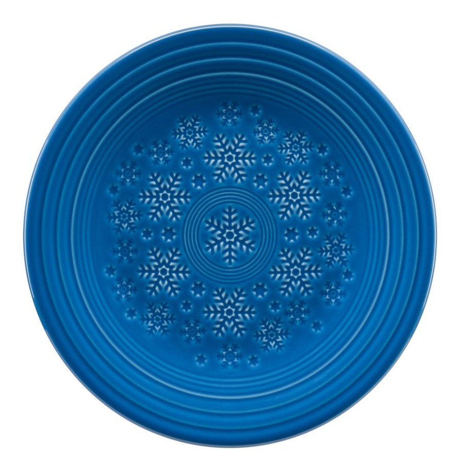 Dinnerware Fiesta | Embossed Snowflake Luncheon Plate