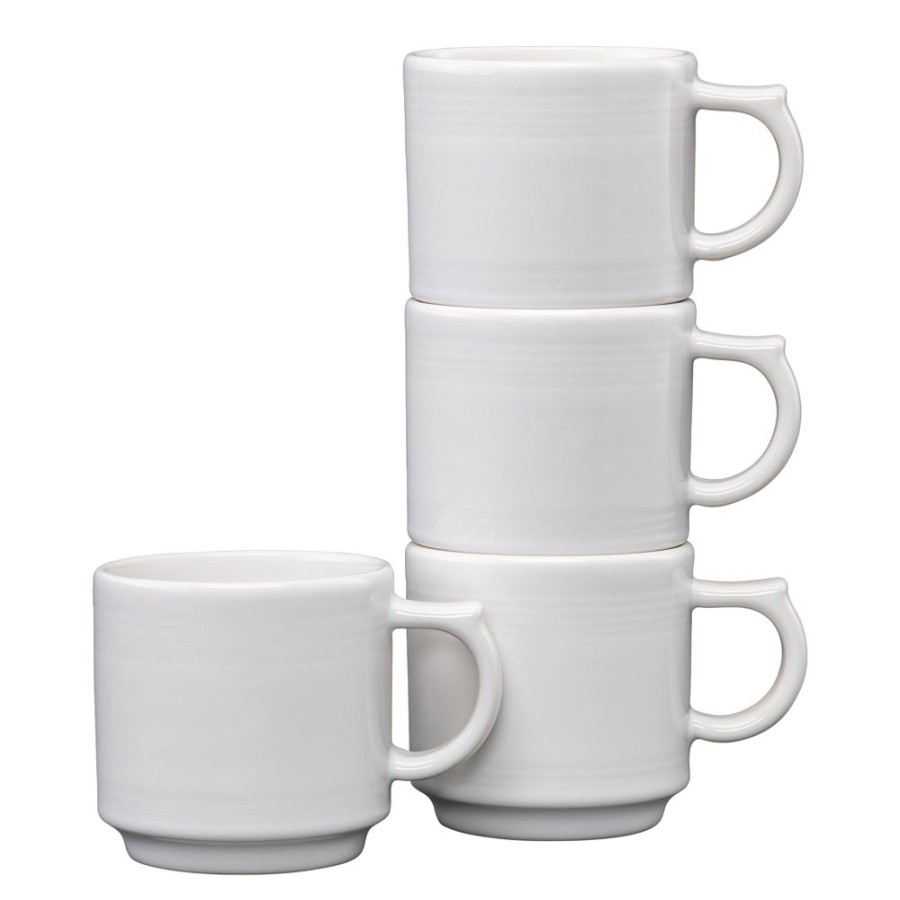 Dinnerware Fiesta | 4Pc Solid Color Stackable Mug Set