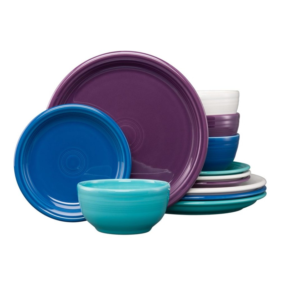 Dinnerware Fiesta | 12Pc Coastal Bistro Dinnerware Set